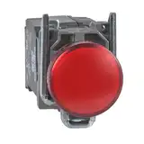 SEÑAL LUMINOSA METALICA C/TRANSF ROJO 230V