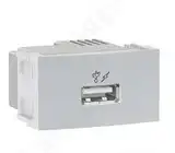 MODULO PUERTO USB 700mA BLANCO P/LINEA RODA