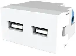 VERONA MODULO 2 PUERTO USB  BLANCO