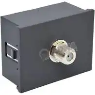 CAMBRE TOMA VIDEO CABLE, UNIVERSAL CON ROSCA GRIS