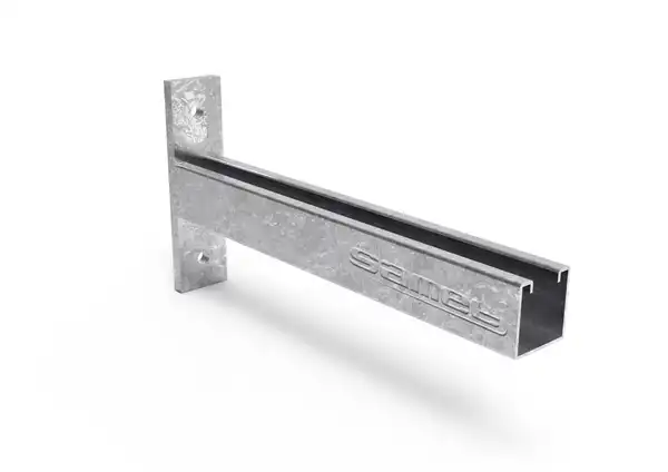 SOPORTE PERFIL C 630 MM SIMPLE GALVANIZADO