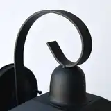 FAROL DE HIERRO COLONIAL TRAPECIO NEGRO