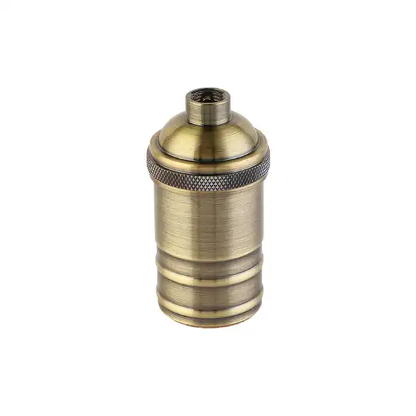 PORTALAMPARA E27 VINTAGE BRONCE DORADO