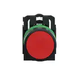 PULSADOR PLASTICO RASANTE ROJO 1NC
