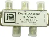 DERIVADOR CATV 4 VIAS  5-900 MHZ COMPLETO