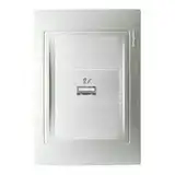 BASE CONJUNTO 1 TOMA USB 1A 220V BLANCO
