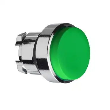 CABEZAL METALICO PULSADOR SALIENTE VERDE