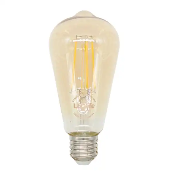 LAMPARA LED E27 8W ST64 FILAMENTO GOLDEN 3000K CALIDO
