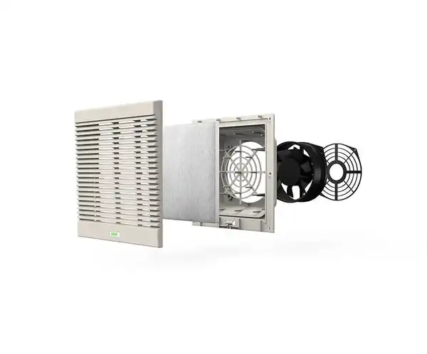 KIT DE VENTILACION ENTRADA C/FORZADOR 6" 248X248 MM BEIGE