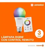 LAMPARA LED RGB E27 PACK X 3 40 W C/CONTROL