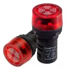 ZUMBADOR 22 MM COLOR ROJO 24VCA/CC