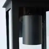 FAROL DE HIERRO RECTANGULAR NEGRO MENSULA CHICA