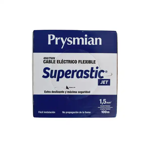 CABLE UNIPOLAR 1.50 MM2 NEGRO X 100 MTS