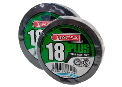 CINTA AISLADORA PVC 20 MTS 18 PLUS TACSA