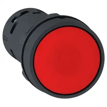 PULSADOR PLASTICO RASANTE ROJO 1NC XB7
