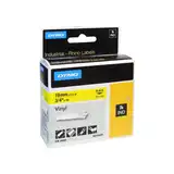 CINTA VINILO AMARILLO/LETRA NEGRO 19 MM X 5.5 MTS