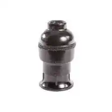 PORTALAMPARA E14 3 PIEZAS NEGRO MIGNON