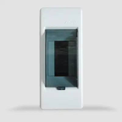 CAJA DIN PVC 2 POLOS EXTERIOR C/TAPA