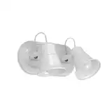 APLIQUE 2 LUCES CHAPA BLANCO SO-220 FERROLUX