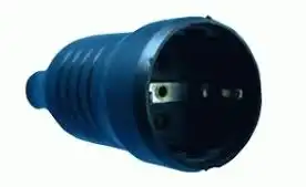 TOMA ACOPLE SCHUKO PIN 4,8MM GOMA