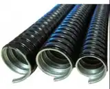 CAÑO FLEXIBLE METALICO 3/4 RE PVC NEGRO X  MTS