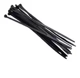 PRECINTOS 4.7X300MM X100U T80I NEGRO