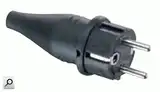 FICHA SCHUKO GOMA PIN 4.8MM