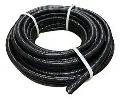 CAÑO FLEXIBLE METALICO 1 1/4 RE PVC NEGRO X 25 MTS