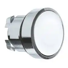 CABEZAL METALICO PULSADOR RASANTE BLANCO