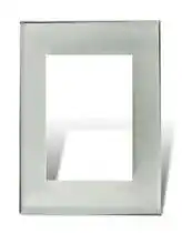BAUHAUS TAPA Y DISTANCIADOR 4 MODULOS VIDRIO BLANCO
