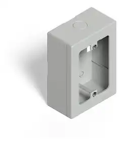CAJA PVC RECTANGULAR EXTERIOR ALTA P/CABLE CANAL
