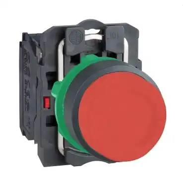 PULSADOR PLASTICO SALIENTE ROJO 1NC 22MM XB5