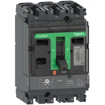 INTERRUPTOR AUTOMATICO 3 X 160A 25KA TM160D 3P3D NSXm