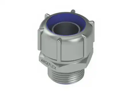 CONECTOR ALUMINIO 3/8 RG P/FLEXIBLE ESTANCO GRIS