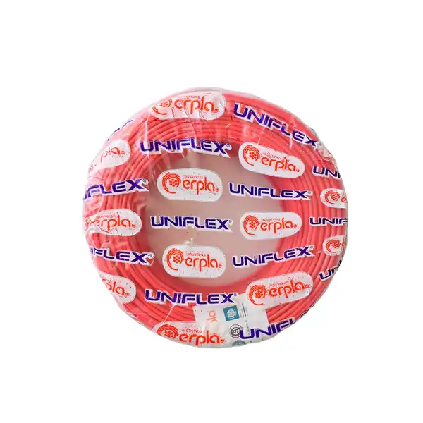 CABLE UNIPOLAR 10 MM2 ROJO X 100 MTS