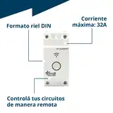 INTERRUPTOR INTELIGENTE WIFI RIEL DIN GF-32-SMART