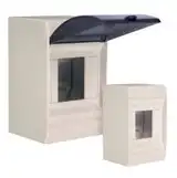 GABINETE DIN 4 POLOS PVC  EXTERIOR  C/PUERTA