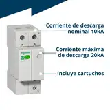 DESCARGADOR SOBRETENSION 20KA 1P+N