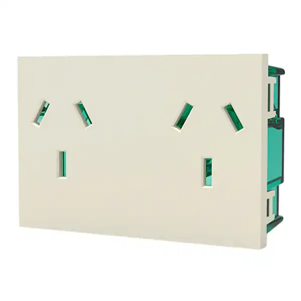 CAMBRE TOMA DOBLE BIPOLAR C/TIERRA EASY FIT BLANCO
