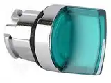 CABEZAL METALICO SELECTORA 2 POSICIONES LED VERDE