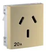 BASE TOMA C/NEUTRO 20A MARFIL