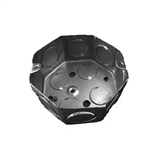 CAJA CHAPA OCTOGONAL CHICA GALVANIZADA