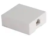 TOMA RJ11 SIMPLE  6P4C MARFIL C/ADHES