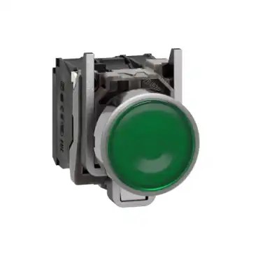 PULSADOR LUM MET VERDE LED 230VCA 1NA+1NC                   3M5
