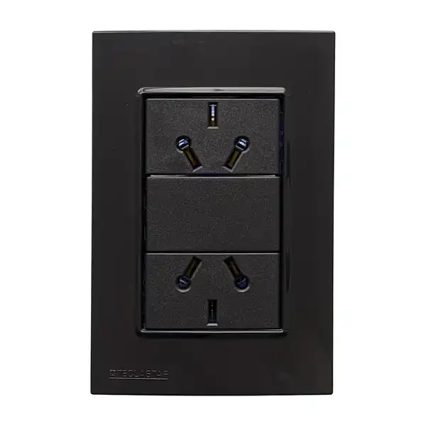 QUADRA LLAVE ARMADA 2 TOMA GRIS TAPA GRIS