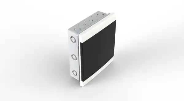 GABINETE DIN 48 POLOS PVC EMBUTIR  PUERTA FUME IP40