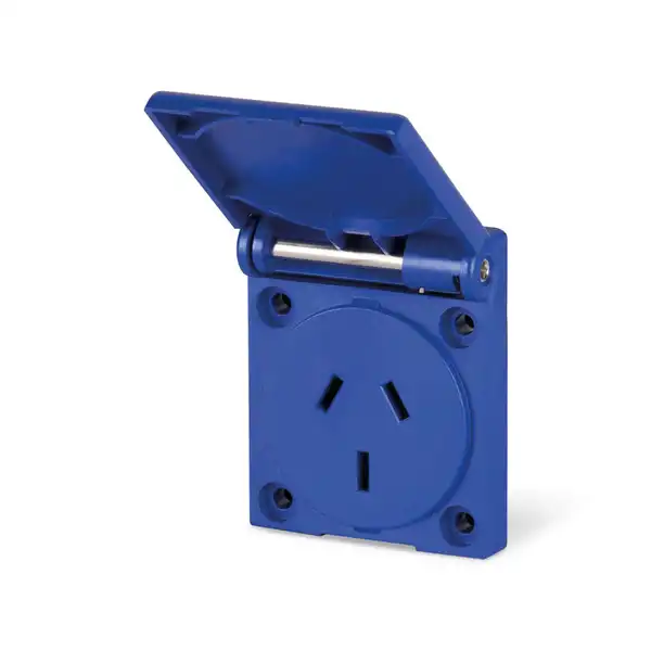 TOMA EMBUTIR INDUSTRIAL 10A 2P+T  IP54 ARG 50X60MM