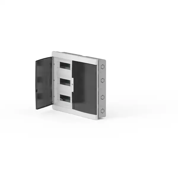 GABINETE DIN 72 POLOS PVC EMBUTIR  PUERTA FUME IP40