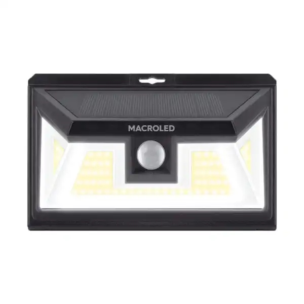 ARTEFACTO SOLAR DE PARED 5 W 865 CON SENSOR DE MOVIMIENTO 2 FUNCIONES IP65