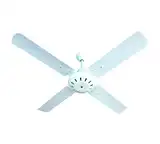 VENTILADOR 4 PALAS METAL  BLANCO C/HERRAJES